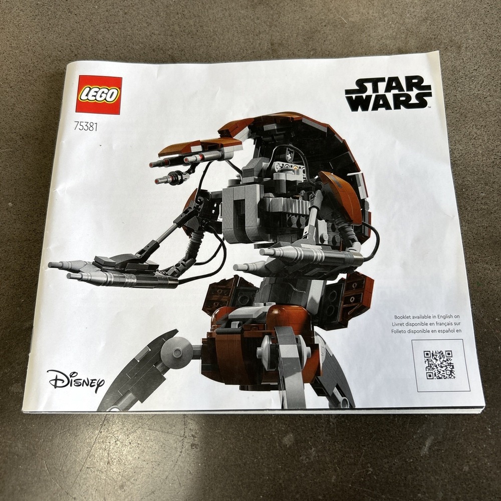LEGO Star Wars: Droideka (75381) MANUAL ONLY